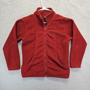Cabela's Fleece Jacket Mens Size Small‎ Regular Red Full Zip